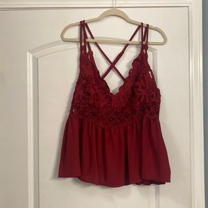Shein never worn burgundy camisole top size 3x (18)